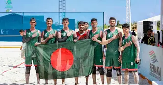 মালদ্বীপে কমনওয়েলথ বীচ হ্যান্ডবল চ্যাম্পিয়নশিপে ভারতের বিপক্ষে বাংলাদেশের জয়